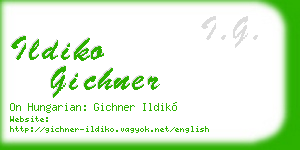 ildiko gichner business card